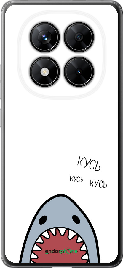 Силиконовый чехол Акула для Xiaomi Redmi Note 14 Pro 5G - 4870u-3928 изображение 