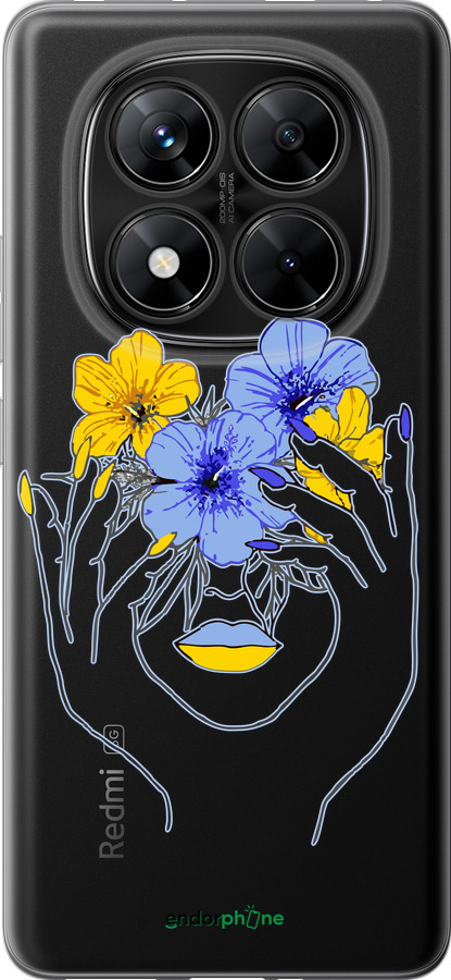 Силиконовый чехол Девушка v4 для Xiaomi Poco X7 - 5276u-4011 изображение 