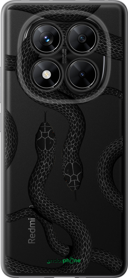 Силиконовый чехол Змеи для Xiaomi Poco X7 - 5473u-4011 изображение 
