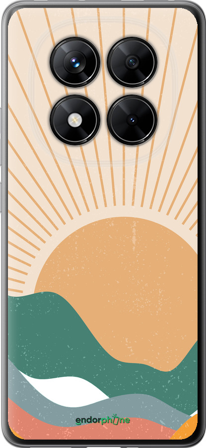 Силиконовый чехол Горы и солнце v2 для Xiaomi Redmi Note 14 Pro 5G - 5488u-3928 изображение 