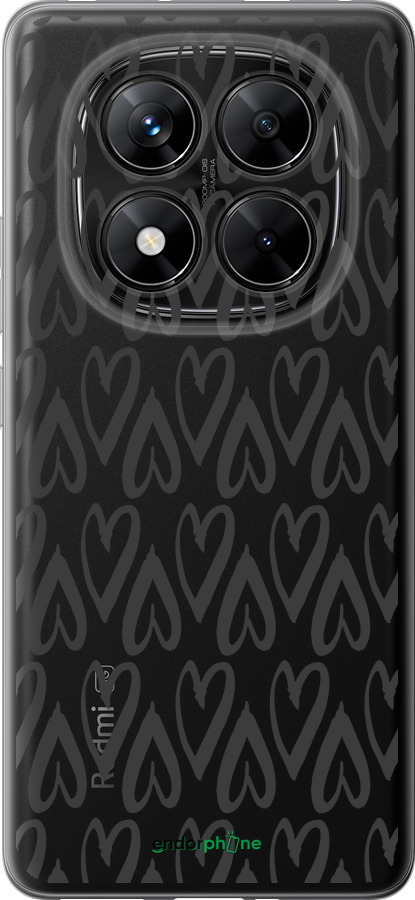 Силиконовый чехол Сердца v2 для Xiaomi Poco X7 - 5497u-4011 изображение 