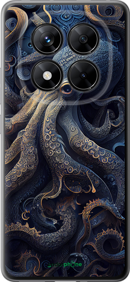 Силиконовый чехол Осьминог для Xiaomi Poco X7 - 5551u-4011 изображение 