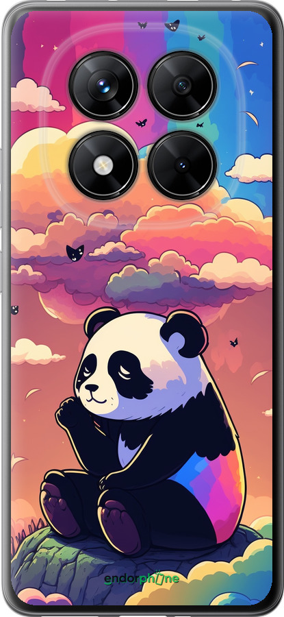 Силіконовий чехол Панда в хмарах для Xiaomi Redmi Note 14 Pro 5G - 5585u-3928 изображение 