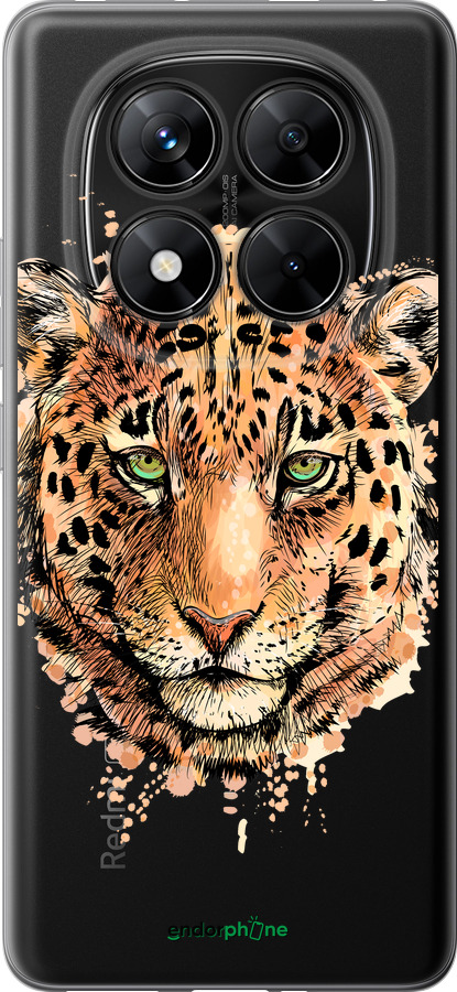Силіконовий чехол Леопард v2 для Xiaomi Redmi Note 14 Pro 5G - 5606u-3928 изображение 