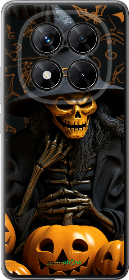 Силиконовый чехол Halloween 2 для Xiaomi Redmi Note 14 Pro 5G - 5654u-3928 изображение 