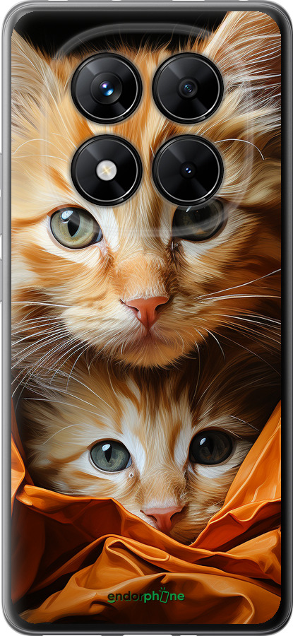 Силиконовый чехол Котики 2 для Xiaomi Poco X7 - 5664u-4011 изображение 