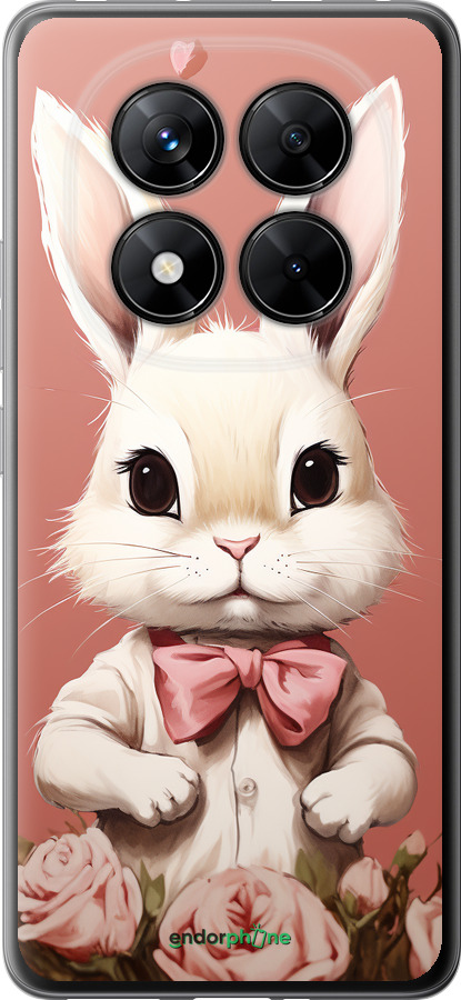 Силиконовый чехол Зайчик для Xiaomi Redmi Note 14 Pro 5G - 5669u-3928 изображение 