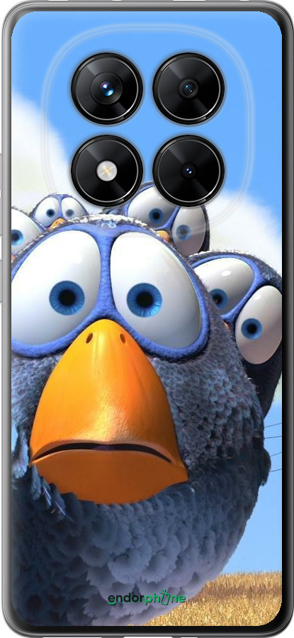 Силиконовый чехол Angry Birds для Xiaomi Poco X7 - 6008u-4011 изображение 