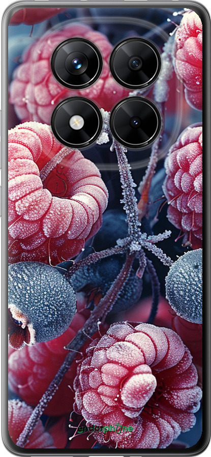 Силиконовый чехол Морозные ягоды для Xiaomi Redmi Note 14 Pro 5G - 6033u-3928 изображение 