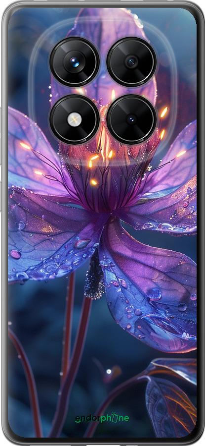 Силиконовый чехол Магический цветок для Xiaomi Redmi Note 14 Pro 5G - 6038u-3928 изображение 