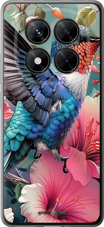Силиконовый чехол Сказочная колибри для Xiaomi Poco X7 - 6051u-4011 изображение 