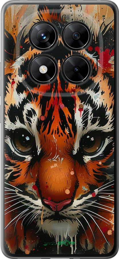 Силиконовый чехол Mini tiger для Xiaomi Redmi Note 14 Pro 5G - 6052u-3928 изображение 