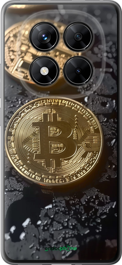 Силиконовый чехол Вулканический Bitcoin для Xiaomi Redmi Note 14 Pro 5G - 6092u-3928 изображение 