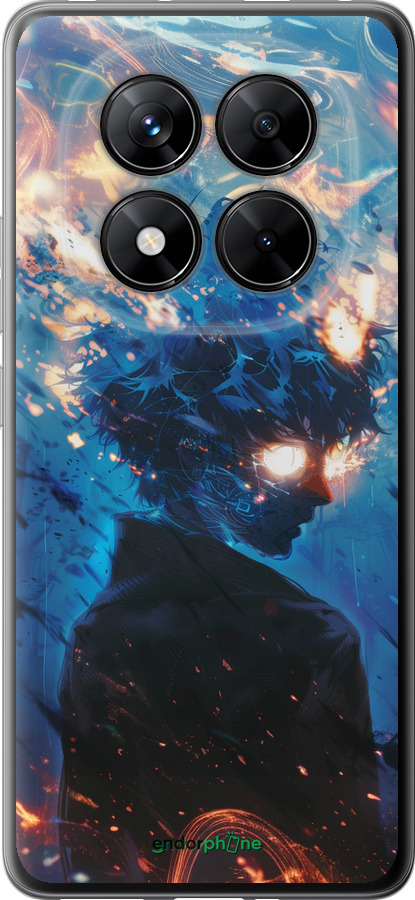 Силиконовый чехол Сатору Годжо для Xiaomi Redmi Note 14 Pro 5G - 6129u-3928 изображение 