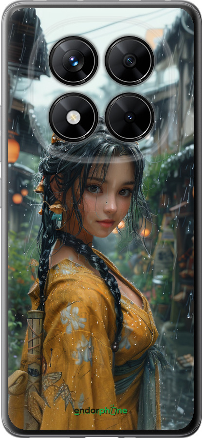 Силиконовый чехол Anime-girl для Xiaomi Redmi Note 14 Pro 5G - 6133u-3928 изображение 