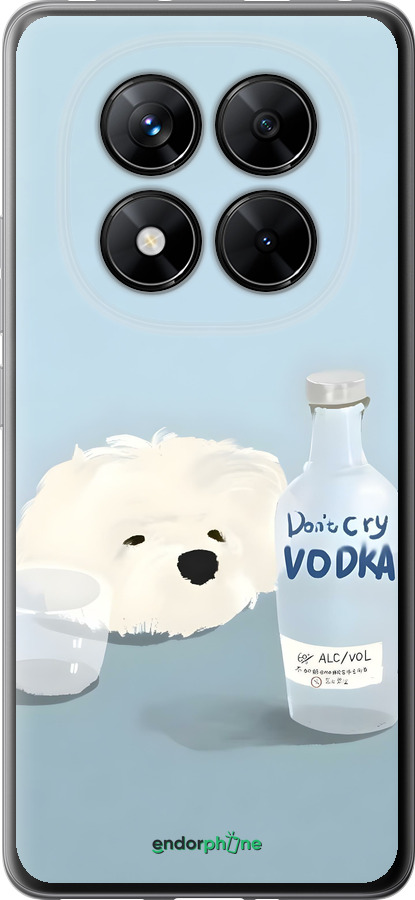 Силиконовый чехол Пес водка для Xiaomi Poco X7 - 6368u-4011 изображение 