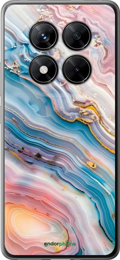 Силіконовий чехол Мрамор красивый для Xiaomi Redmi Note 14 Pro 5G - 6376u-3928 изображение 