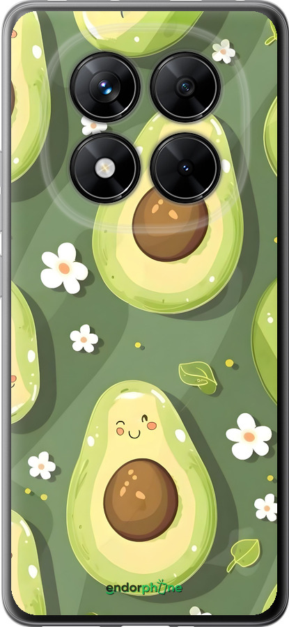 Силиконовый чехол Авокадо для Xiaomi Redmi Note 14 Pro 5G - 6380u-3928 изображение 