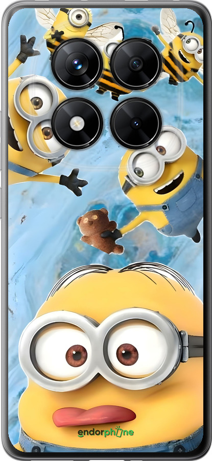 Силіконовий чехол Миньоны для Xiaomi Redmi Note 14 Pro 5G - 6386u-3928 изображение 