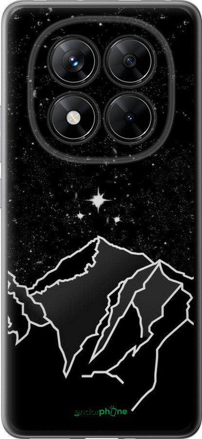 Силиконовый чехол Минималистический горный пейзаж для Xiaomi Poco X7 - 6438u-4011 изображение 