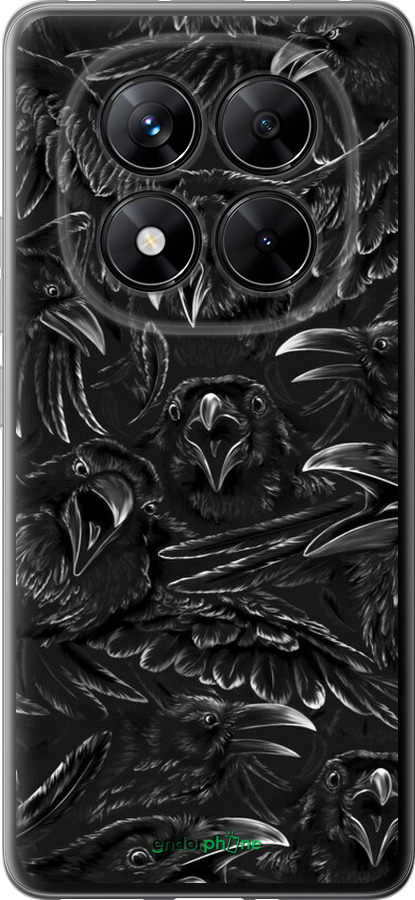 Силиконовый чехол Воронья ярость для Xiaomi Poco X7 - 6474u-4011 изображение 