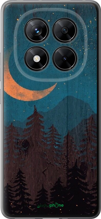 Силиконовый чехол Звездный лес для Xiaomi Redmi Note 14 Pro 5G - 6480u-3928 изображение 
