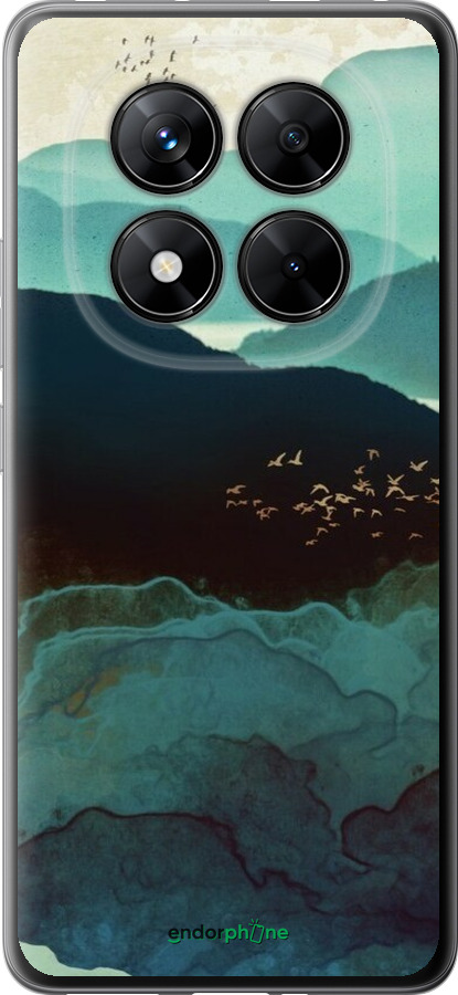 Силиконовый чехол С изображением гор Индиго для Xiaomi Poco X7 - 6484u-4011 изображение 
