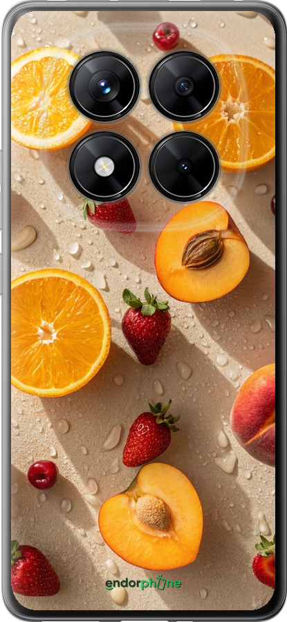 Силіконовий чехол Фрукти 3 для Xiaomi Poco X7 - 6703u-4011 изображение 