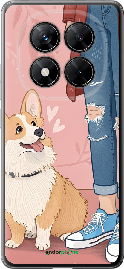 Силиконовый чехол Корги 3 для Xiaomi Poco X7 - 6707u-4011 изображение 