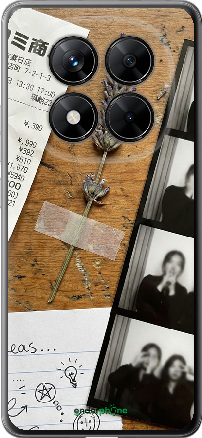 Силиконовый чехол Aesthetic Scrapbook Collage для Xiaomi Redmi Note 14 Pro 5G - 6773u-3928 изображение 