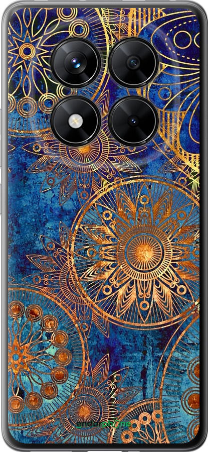 Силіконовий чехол Золотий візерунок для Xiaomi Poco X7 - 678u-4011 изображение 