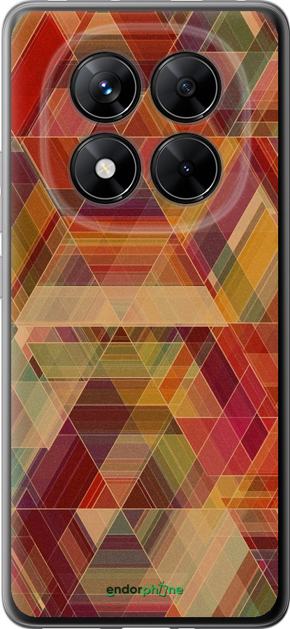 Силіконовий чехол Геометричний візерунок для Xiaomi Redmi Note 14 Pro 5G - 904u-3928 изображение 