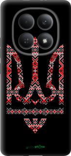 Силиконовый чехол Герб - вышиванка на черном фоне для Xiaomi Redmi Note 15 4G - 1196u-4215 изображение 