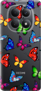 Силиконовый чехол Красочные мотыльки для Xiaomi Redmi Note 15 4G - 4761u-4215 изображение 