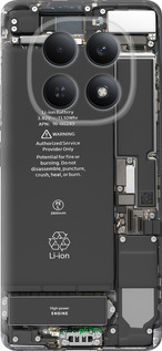 Силіконовий чехол Деталі смартфона для Xiaomi Redmi Note 15 4G - 5487u-4215 изображение 