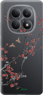 Силиконовый чехол Сакура v2 для Xiaomi Redmi Note 15 4G - 5538u-4215 изображение 