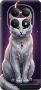 Силиконовый чехол Mystic White Cat Gothic Dark Purple Gold для Xiaomi Redmi Note 15 4G - 6805u-4215 изображение 