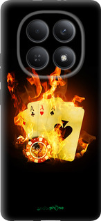 Силиконовый чехол Горящие карты для Xiaomi Redmi Note 15 4G - 839u-4215 изображение 