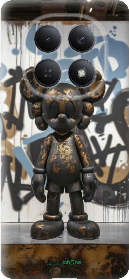 Силиконовый чехол Bronze kaws v2 для Xiaomi Redmi Note 15 4G - 6098u-4215 изображение 