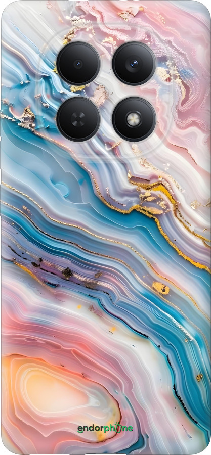 Силиконовый чехол Мрамор красивый для Xiaomi Redmi Note 15 4G - 6376u-4215 изображение 
