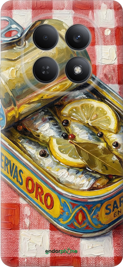Силіконовий чехол Vintage Sardine Tin Phone для Xiaomi Redmi Note 15 4G - 6772u-4215 изображение 