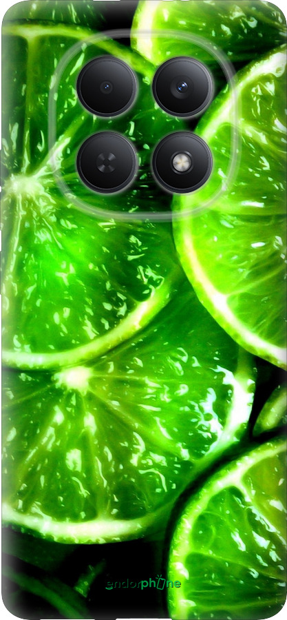 Силиконовый чехол Зелёные дольки лимона для Xiaomi Redmi Note 15 4G - 852u-4215 изображение 