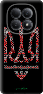 Силиконовый чехол Герб - вышиванка на черном фоне для Xiaomi Redmi Note 15 5G - 1196u-4155 изображение 