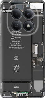 Силиконовый чехол Детали смартфона для Xiaomi Redmi Note 15 5G - 5487u-4155 изображение 