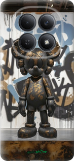 Силиконовый чехол Bronze kaws v2 для Xiaomi Redmi Note 15 5G - 6098u-4155 изображение 