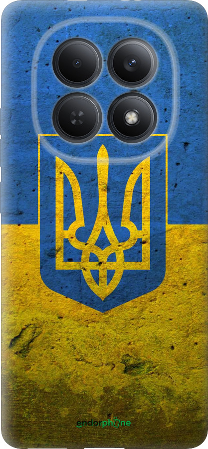 Силиконовый чехол Флаг и герб Украины 2 для Xiaomi Redmi Note 15 5G - 378u-4155 изображение 