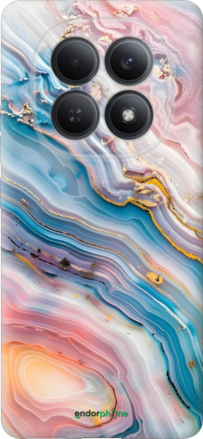 Силиконовый чехол Мрамор красивый для Xiaomi Redmi Note 15 5G - 6376u-4155 изображение 