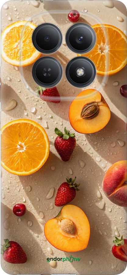 Силиконовый чехол Фрукты 3 для Xiaomi Redmi Note 15 5G - 6703u-4155 изображение 