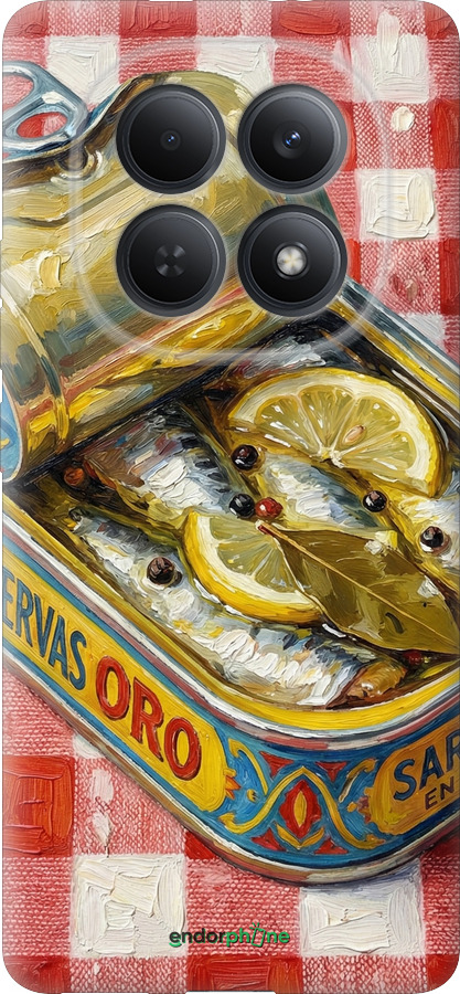 Силіконовий чехол Vintage Sardine Tin Phone для Xiaomi Redmi Note 15 5G - 6772u-4155 изображение 