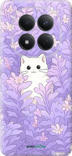 Силіконовий чехол Котик в цветах для Xiaomi Redmi Note 15 Pro 4G - 6390u-4211 изображение 